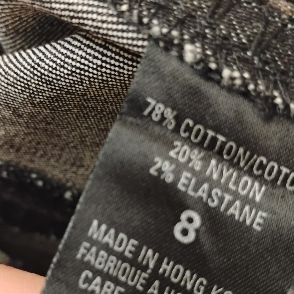 Elie Tahari Stitch Detailing Denim Skirt Sz 8 - Picture 5 of 5